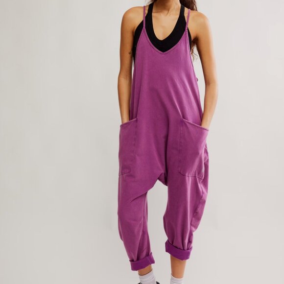 FP Movement by Free People Pants - NWT Free People Movement Hot Shot Onesie in color Deep Mulberry